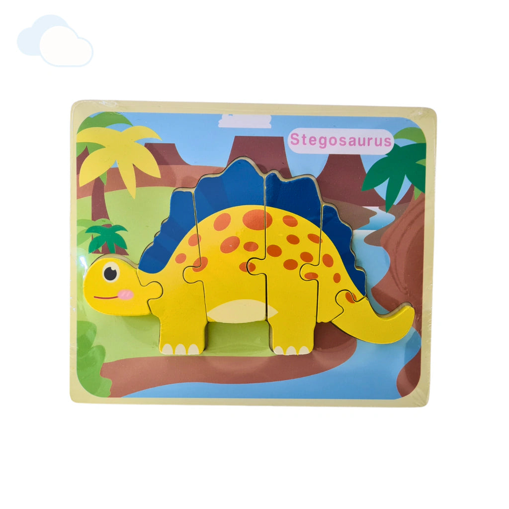 Dino paket 3 – drvene slagalice Tiranosaurus, Triceratops i Stegosaurus – slika 4
